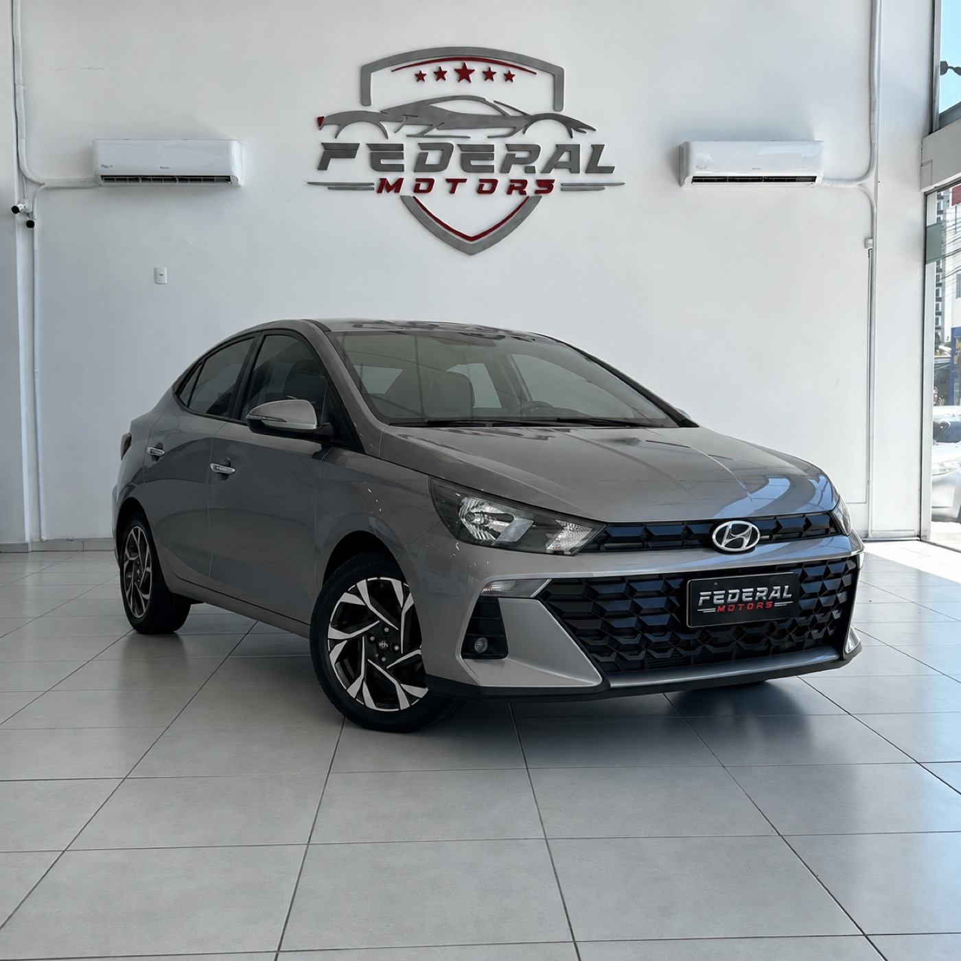 Hyundai HB20S no salão da FEDERAL MOTORS